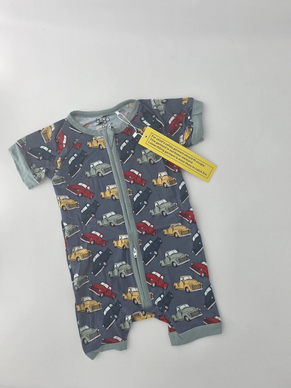 Cozy Critters Bamboo Vintage Trucks Shorty